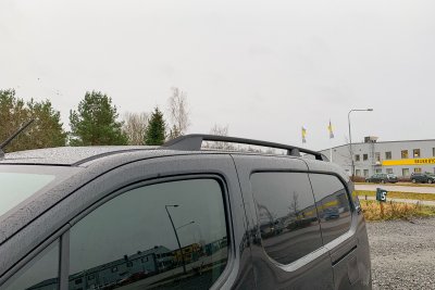 Black roof rails Peugeot Partner 2019-