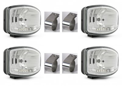 Complete extra light package incl. mounting - Hella Jumbo 320