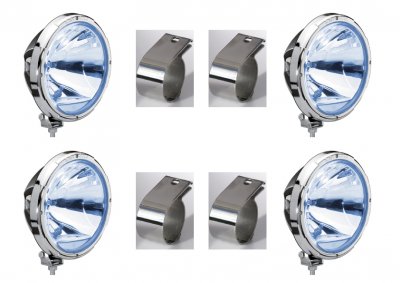 Complete extra light package incl. mounting - Hella Rallye 3003 Chrome