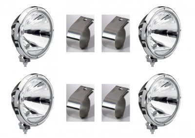 Complete extra light package incl. mounting - Hella Rallye 3003 Chrome