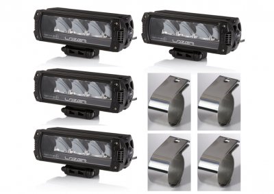 Complete extra light package incl. mounting - Lazer Light Triple-R 750