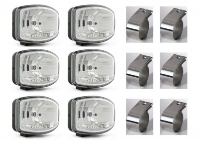 Complete extra light package incl. mounting - Hella Jumbo 320