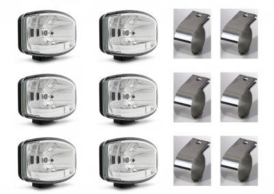 Complete extra light package incl. mounting - Hella Jumbo 320