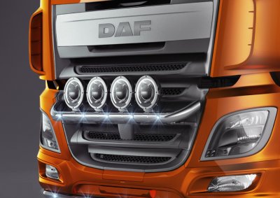 Stainless steel bull bar for DAF XF106