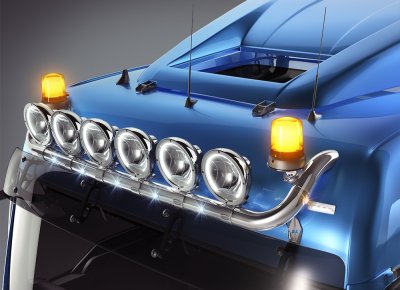 Stainless steel roof arch for MAN TGX XLX