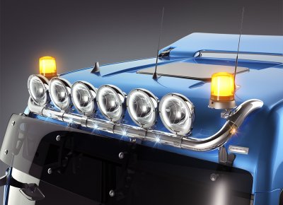 Stainless steel roof arch for MAN TGX XXL