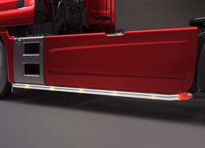 Stainless steel side bars for MAN TGX/TGX from 2013-