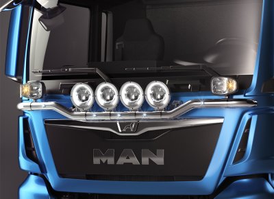 Stainless steel plow bar for MAN TGX