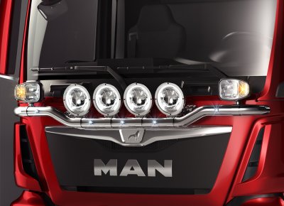 Stainless steel plow bar for MAN TGS