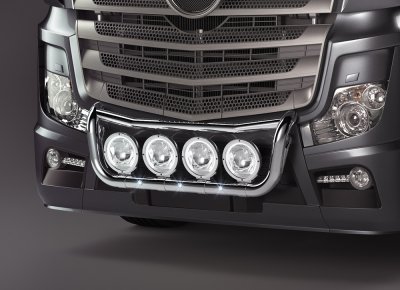 Stainless steel bull bar for Mercedes Actros / Arocs