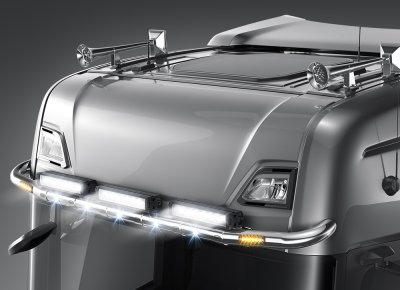 Stainless steel roof arch for Scania C20