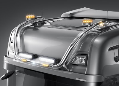 Stainless steel roof arch for Scania C20