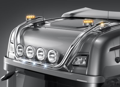 Stainless steel roof arch for Scania C20