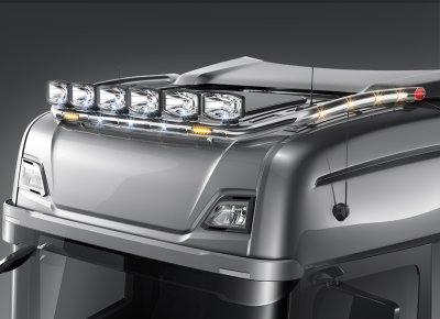 Stainless steel roof arch for Scania C20