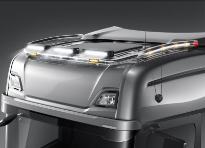 Stainless steel roof arch for Scania C20