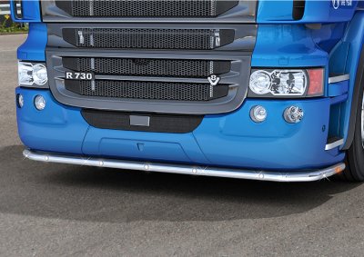 Stainless steel bull bar for Scania R C19 from 2010-2016