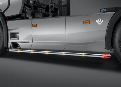 Stainless steel side bars for Scania C20
