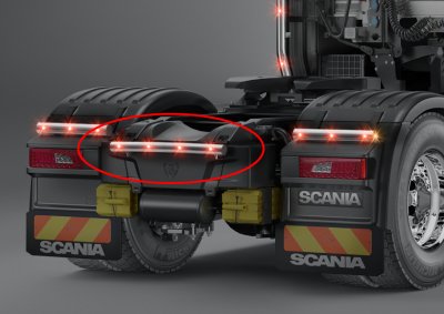 Stainless steel chassis pipe for Scania C20 S/R 2017-