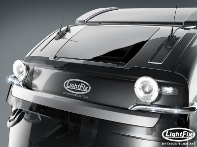 Split roof bar in stainless steel for Volvo FMX from 2014- onwards