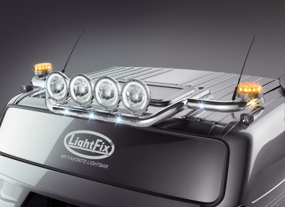 Stainless steel roof arch for Volvo FM4 / FMX