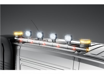 Stainless steel work light bar for Volvo FH4