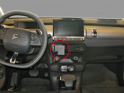 Mobile phone holder for Citroën C4 Cactus from 2014-