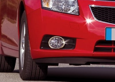 Stainless steel fog light rings for Chevrolet Cruze from 2010-2012