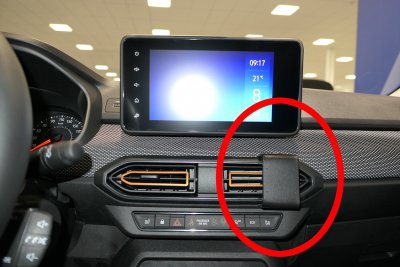 Mobile phone holder Dacia Sandero from 2021-