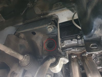 Mounting point for skid plate Subaru XV from 2018-