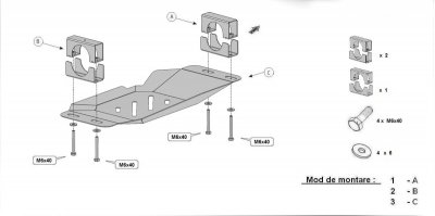 Skid plate Dokker (Dacia) 2012-
