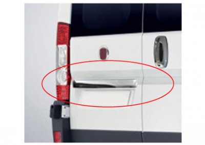 Stainless steel strip for rear door on Peugeot Boxer from 2007-/2014-