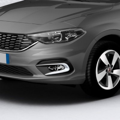 Fog light rings in chromed ABS plastic for Fiat Tipo Sedan 2015-