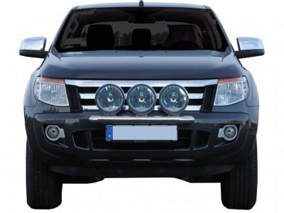 Stainless steel auxiliary light bracket for 3 auxiliary lights for Ford Ranger from 2012-2015