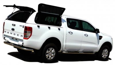 Flap cover with opening windows for Ford Ranger (Double Cab) from 2012-
