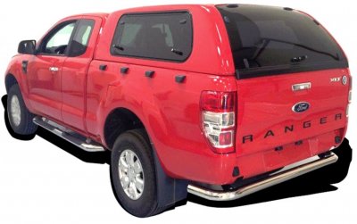 Flap cover with opening windows for Isuzu D-Max (Extended Cab) from 2012-