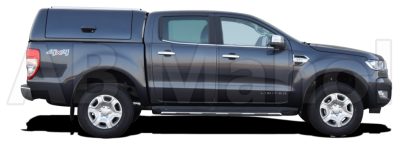 Force Pro deck lid with opening side hatches for Ford Ranger Double Cab 2012-
