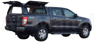 Force Pro deck lid with opening side hatches for Ford Ranger Double Cab 2012-