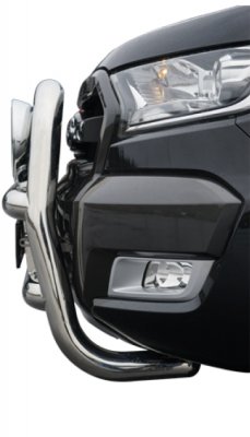 Stainless steel bull bar for 3 auxiliary lights for Ford Ranger from 2016-2019