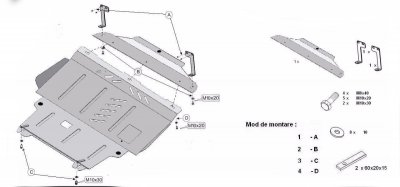 Skid Plate for Ford Ka+ from 2016-