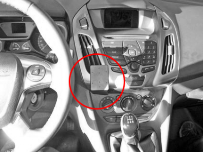 Mobile phone holder for Ford Transit Connect from 2013-2018