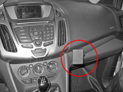 Mobile phone holder for Ford Transit Connect from 2013-2018