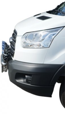 Stainless steel extra light bracket for Ford Transit from 2014-2019