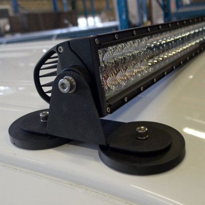 Magnetic holders for e.g. LED ramps