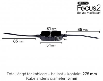 LED Spotlight Xtreme Focus 2 - Same perfect light pattern, slightly more power