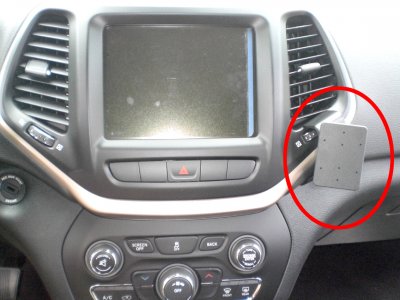 Mobile phone holder Jeep Cherokee from 2014-