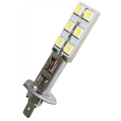 LED lamp 12V 12xSMD Xenon white H1 AC