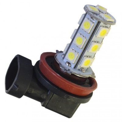 LED lamp 12V 18xSMD Xenon white H11