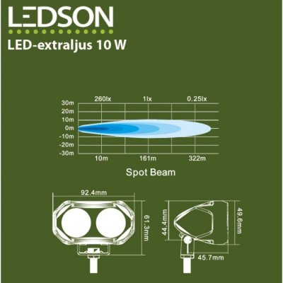 DualEye S LED auxiliary light 10W (spot)