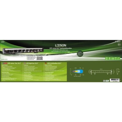LEDSON Titan LED Ramp - 516 mm (20.5"), 100W, 10-30V | With position light