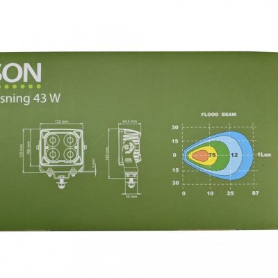LEDSON Blaze LED Task Light - 43W, Floodlight, Heat Lens